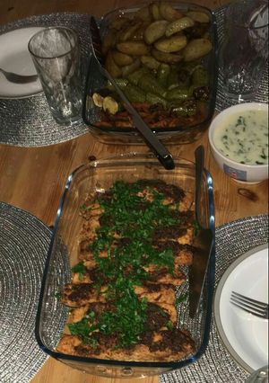 صورة لوصفة سمك السالمون بالفرن