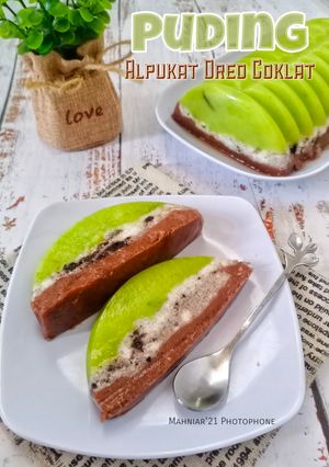 Foto resep Puding Alpukat Oreo Coklat