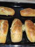 Pan relleno de jamón y queso