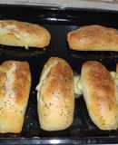 Pan relleno de jamón y queso