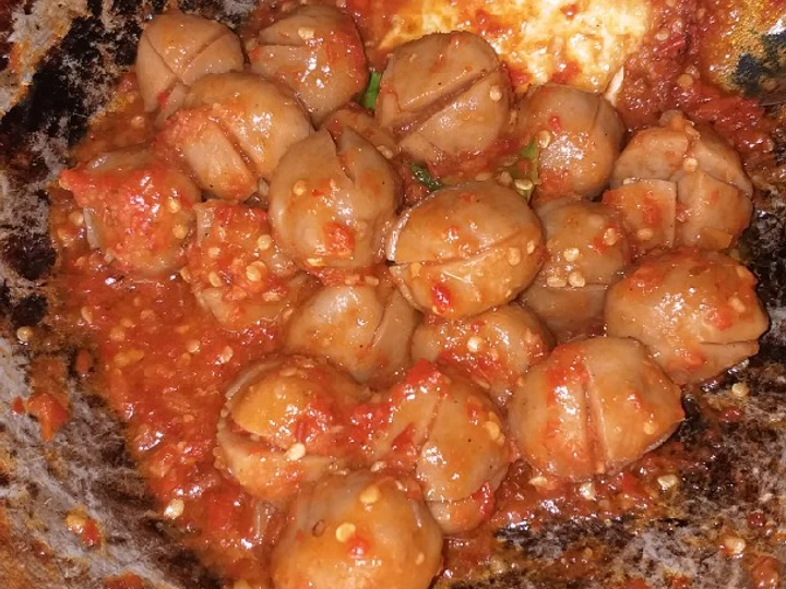 Langkah Gampang Menyiapkan Resep Pentol mercon + telor ceplok yang Sempurna Anti Ribet, Bisa Manjain Lidah