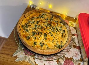 Foto de Quiche Lorraine de queijo e bacon