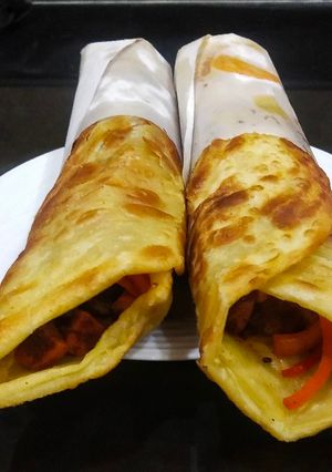 A picture of Veg. Chapati Roll.