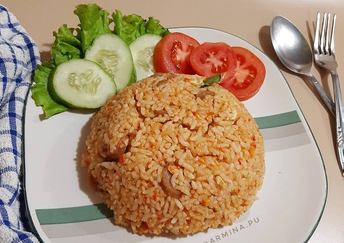 Langkah Mudah Membuat Resep Nasi Goreng Sosis Pedas