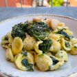 Orecchiette agli spinaci, gorgonzola e noci
