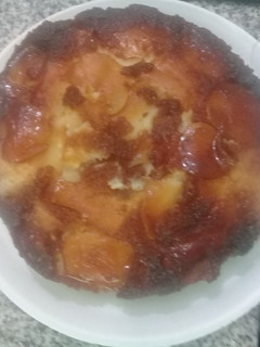 Una foto de Torta invertida de manzanas