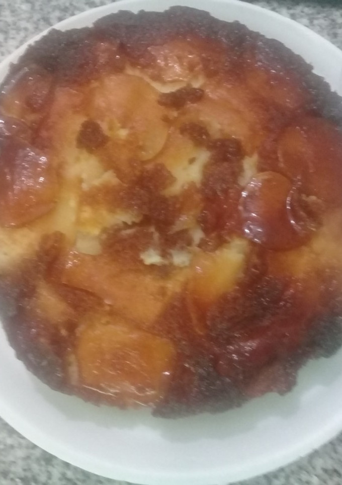 Una foto de Torta invertida de manzanas