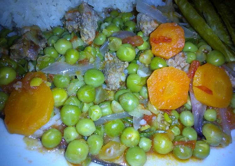 Steps to Prepare Any-night-of-the-week Peas and beef stew #SeasonalIngredientContest