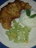 Pollo empanizado (sin huevo)