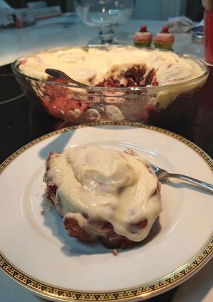 Φωτογραφία της συνταγής Red velvet cinnamon rolls