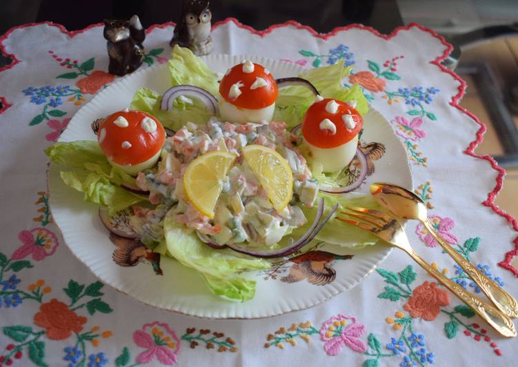 Recipe of Speedy Egg mayonnaise/Summer salad