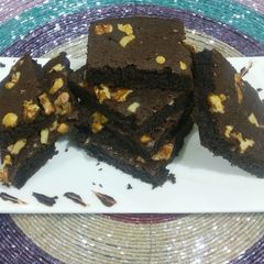 Brownies (Eggless) A picture of Brownies (Eggless).