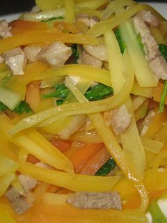 青木瓜炒肉絲 的食譜成品照片