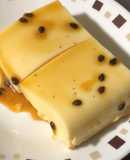 Postre de tres leches con galletas ducales y maracuyá