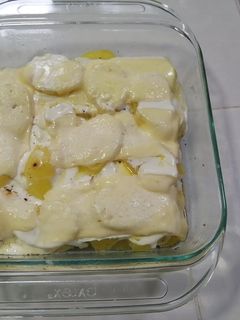 Una foto de Papas con crema