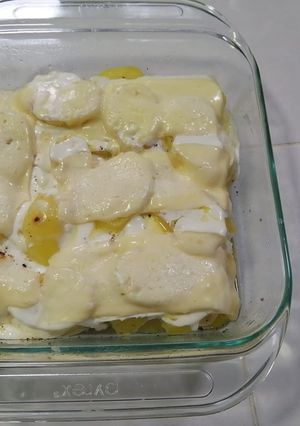 Una foto de Papas con crema