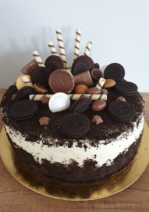 Zdjęcie przepisu Krem oreo do torta.