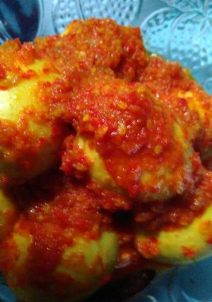 Foto resep Balado telur goyang lidah
