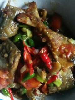 Foto resep Ikan asin peda tumis pedas