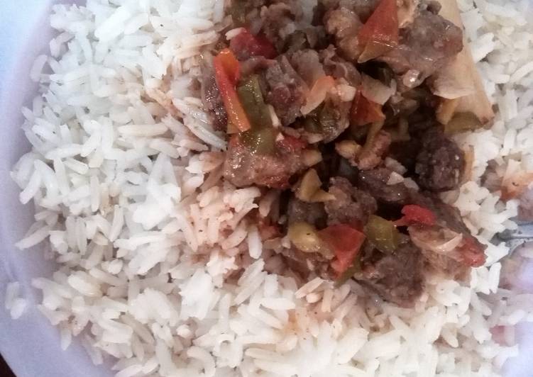 How to Make Ultimate Beef and Boiled rice