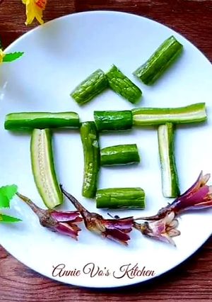 Hình của món Dưa leo bao tử ngâm chua ngọt.