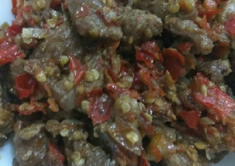 Easiest Way to Make Delicious Oseng mercon daging sapi