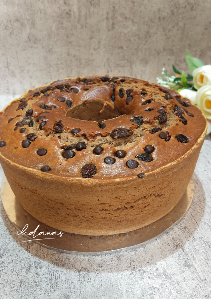 Foto resep Banana Cake Ala Farah Quinn (2 telur, moist tanpa mixer)