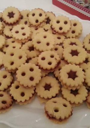 Békebeli zsíros linzer recept fotója
