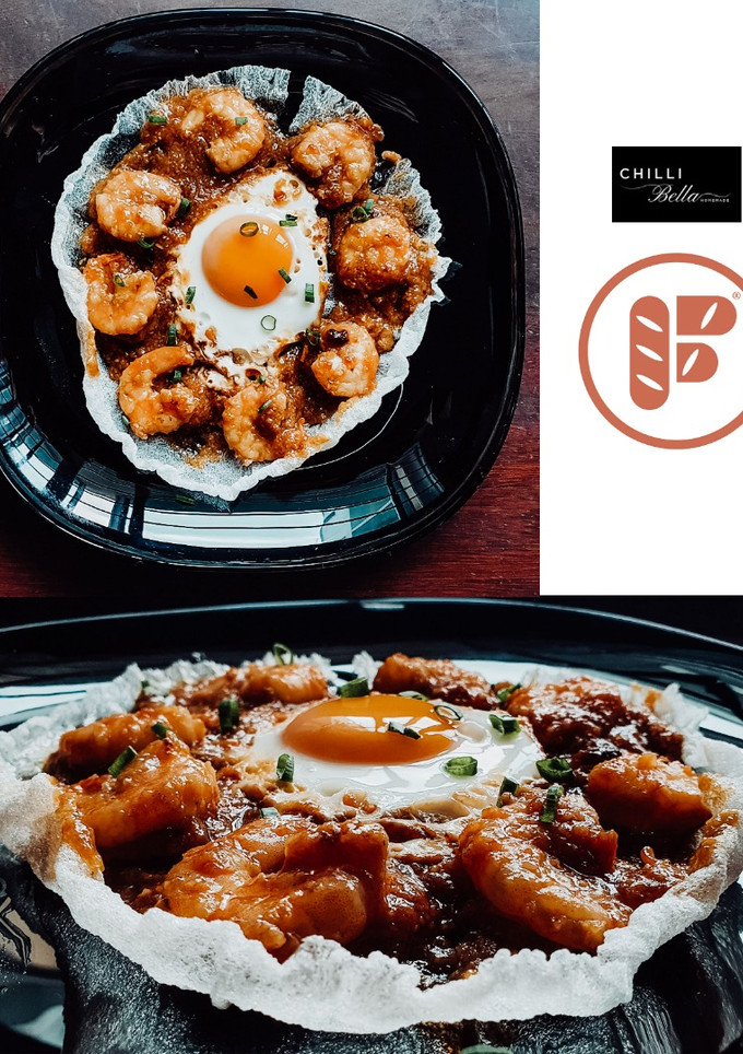 A picture of Sambal Udang Telur | Sambal Shrimps with Egg.