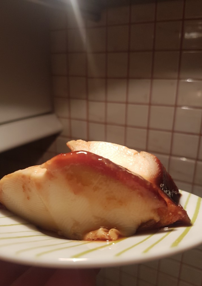 Una foto de Flan de proteínas al microondas !!