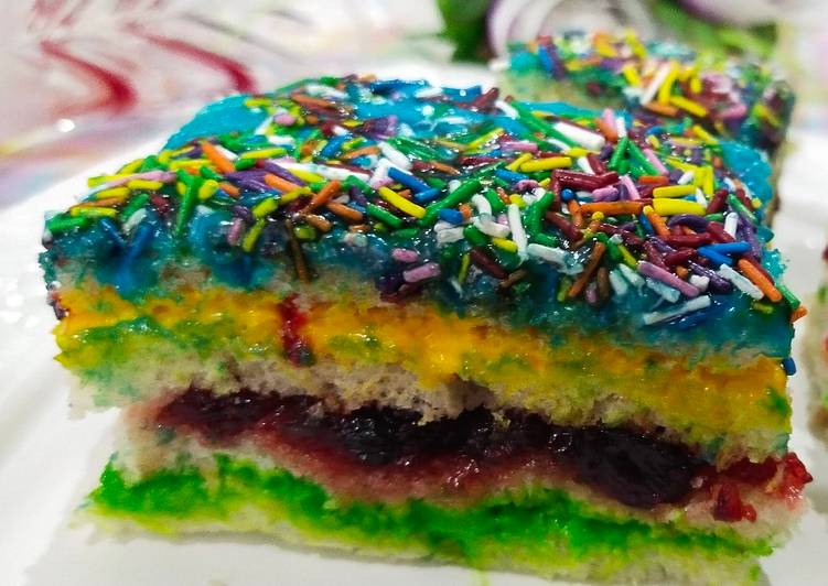 Colorful bread sandwich