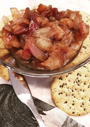 A picture of Maple Bacon-Onion Jam.