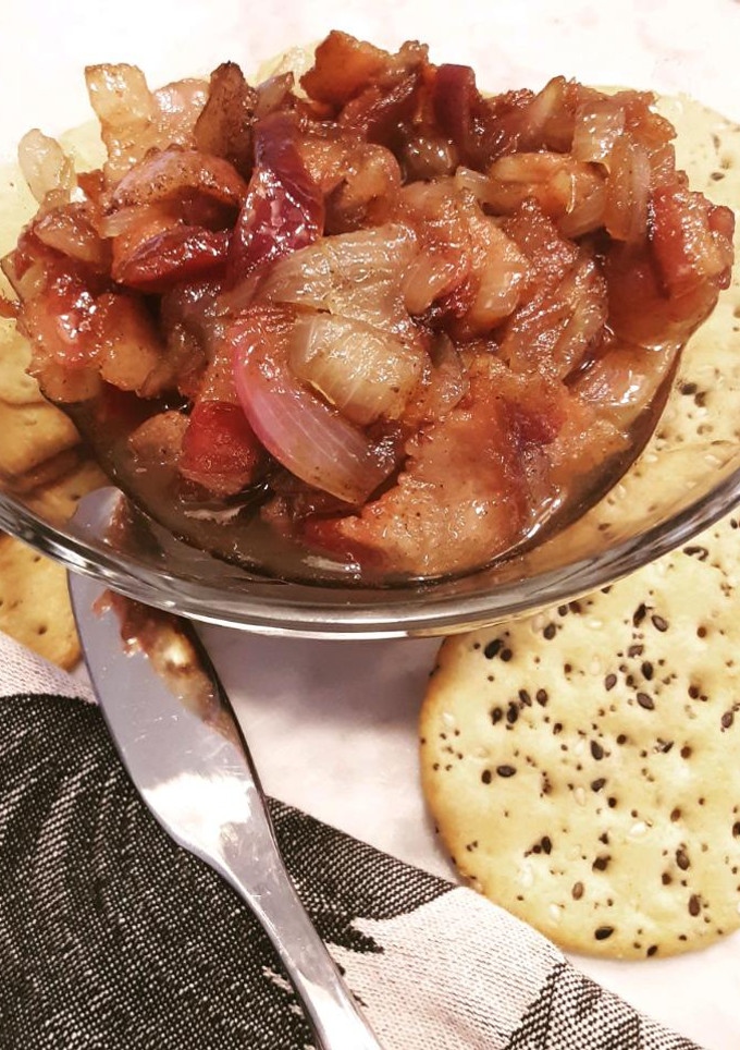 A picture of Maple Bacon-Onion Jam.
