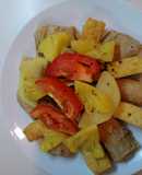 Đậu hũ, sườn xào chay