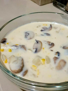 Foto resep Sup Krim Jamur & Jagung