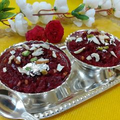 A picture of Beetroot and apple halva.