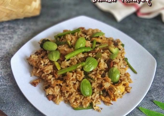 Nasi Goreng Tudai Pete Bumbu Rendang Instan