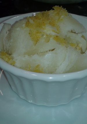 A picture of Simple Lemon Sorbet.