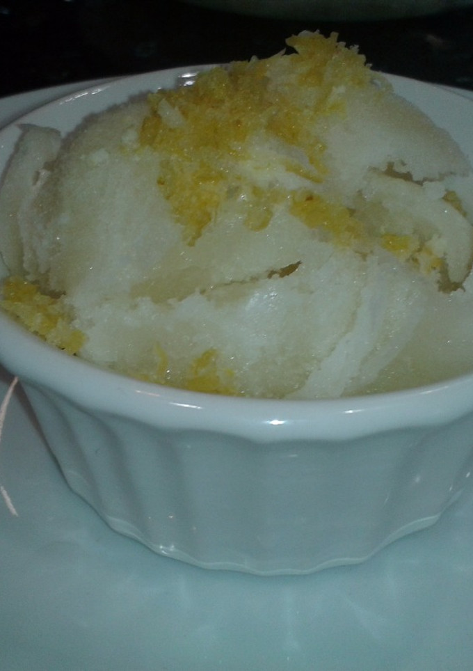 A picture of Simple Lemon Sorbet.