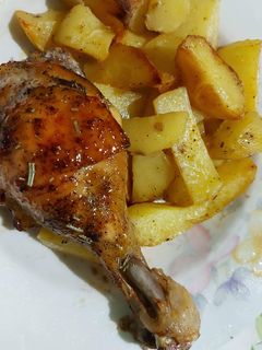 Szójaszószos-mézes csirke recept fotója