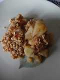 Crumble de maçã e canela