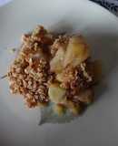 Crumble de maçã e canela