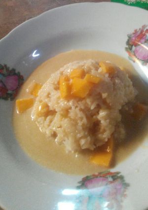 Foto resep Sticky rice mango versi simpel