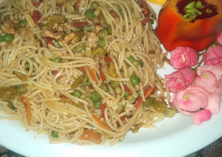 Simple Way to Prepare Favorite Chicken spaghetti