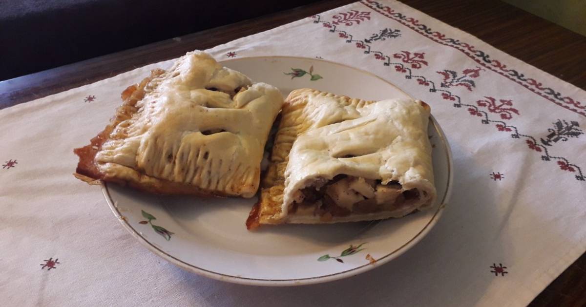 Яблочный Штрудель Из Слоеного Теста Фото