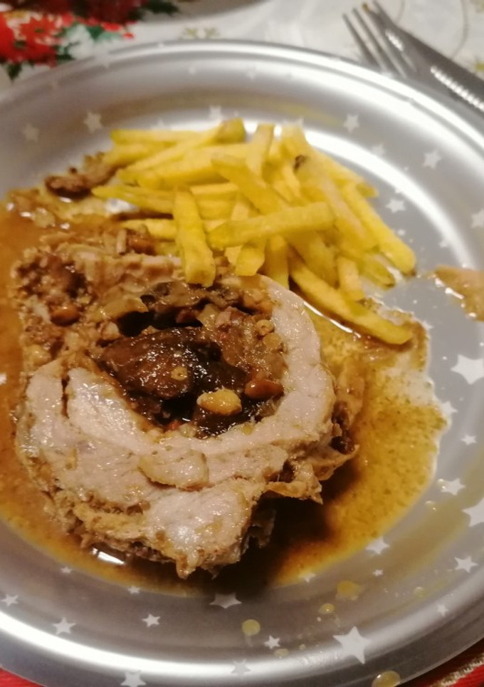 Una foto de Lomo relleno al Pedro Ximénez