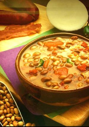 Una foto de Frijoles charros