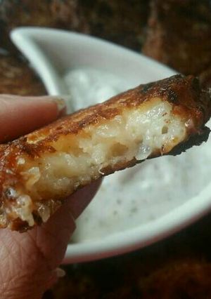 A picture of Vickys Onion Fritters, GF DF EF SF NF.