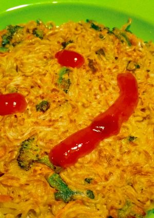 Foto resep Omlet mie sayur