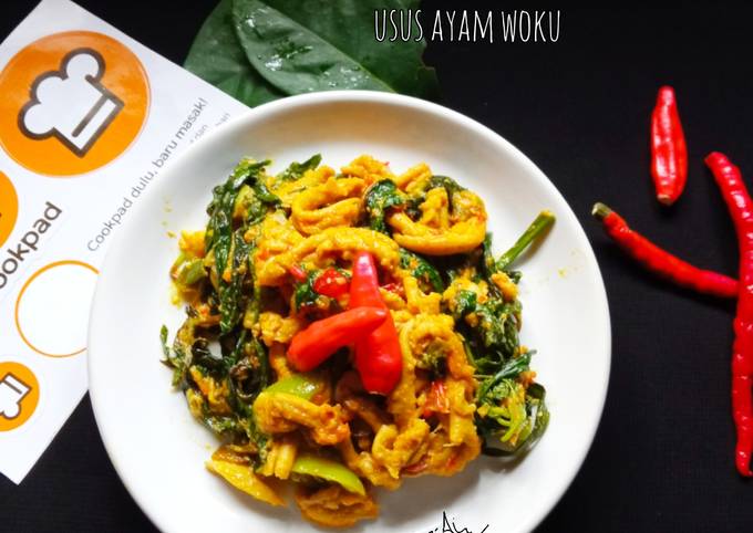 Usus ayam bumbu woku